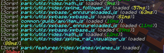 Scripting systeem in actie